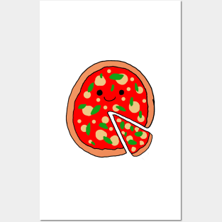 Cute Pizza Posters and Art